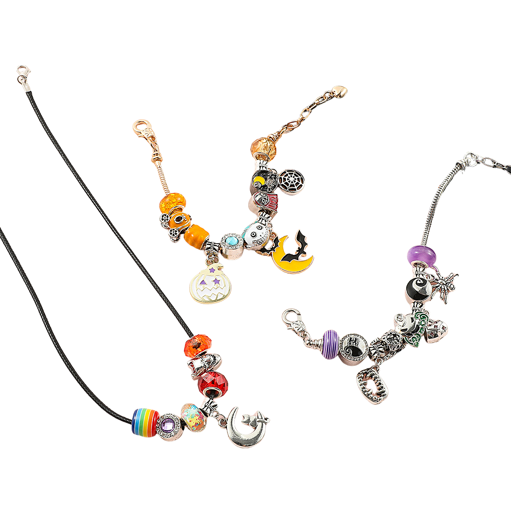 “🎃 Caja Sorpresa de Adviento Nightmare Box – Pulsera + 22 Charms Exclusivos”