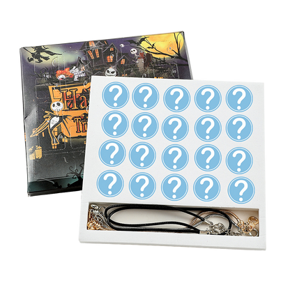 “🎃 Caja Sorpresa de Adviento Nightmare Box – Pulsera + 22 Charms Exclusivos”